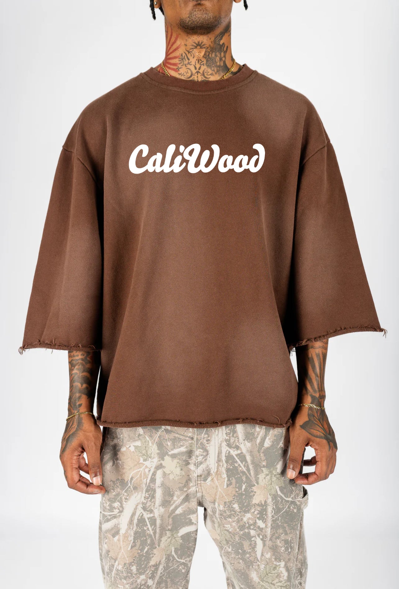 Sun-Dried Cropped CaliWood™️ Crewneck