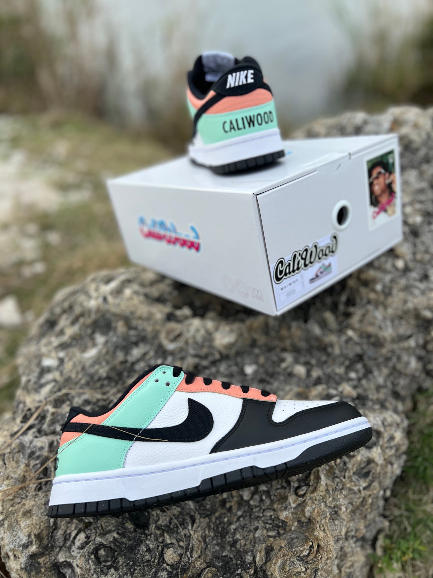 Chocolate Mints - Dunk Lows by CaliWood™️